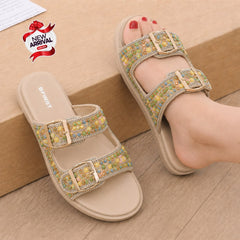 BFIRST Pastel Sparkle Flat Sandals