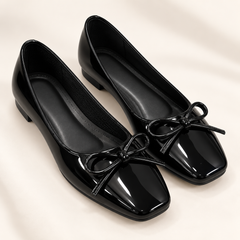 Chic Square-Toe Slip-On Shoes