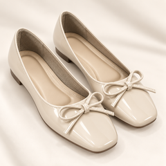 Chic Square-Toe Slip-On Shoes
