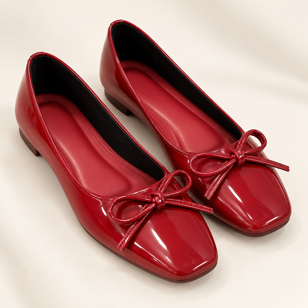 Chic Square-Toe Slip-On Shoes