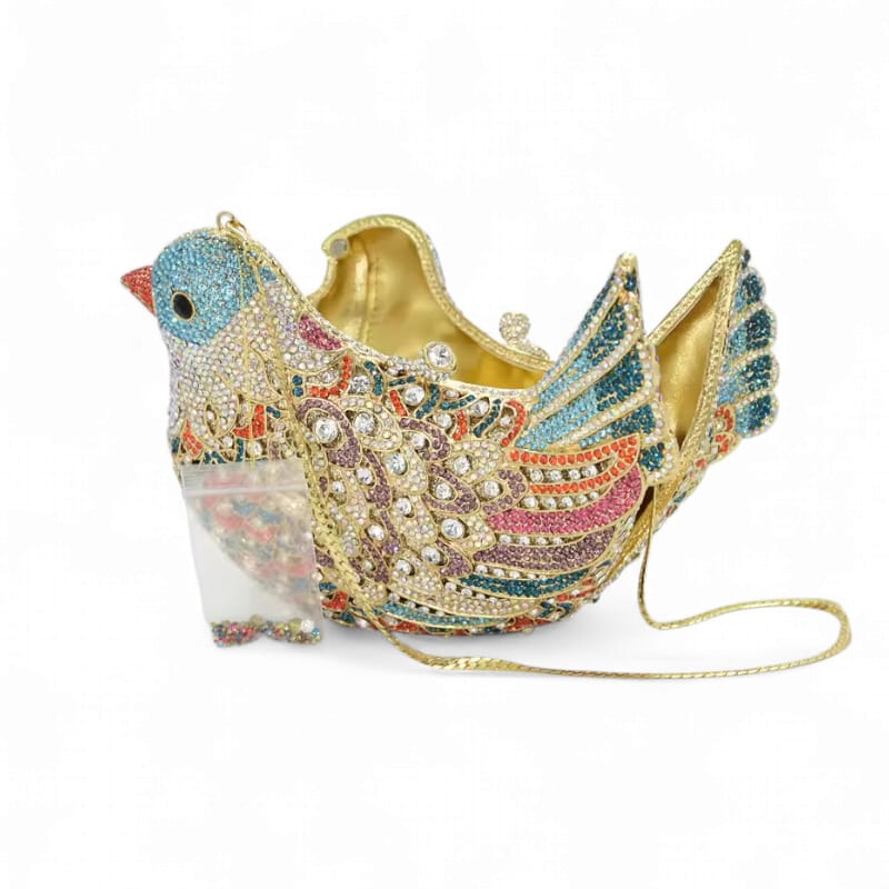 Sparkle Dove Clutch