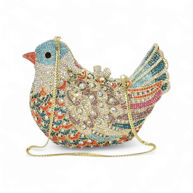 Sparkle Dove Clutch