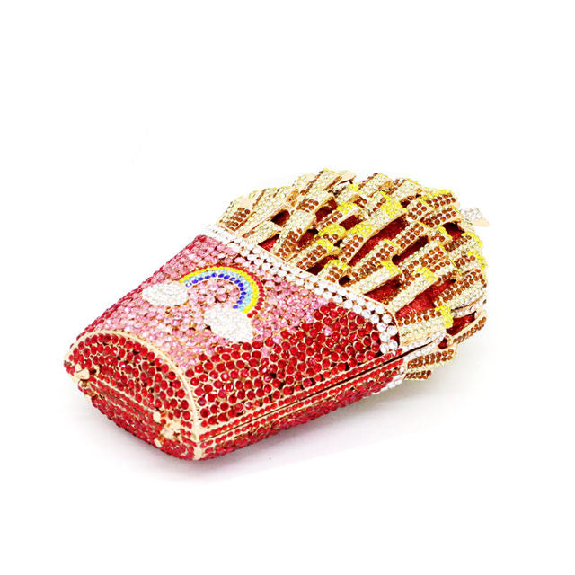 Crystal Fries Clutch