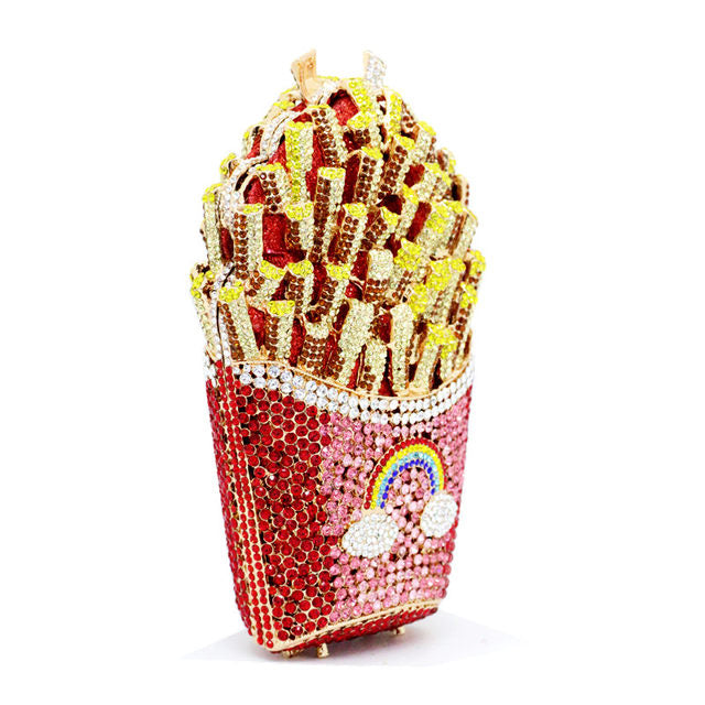 Crystal Fries Clutch