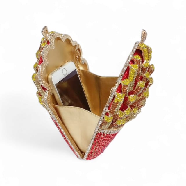 Crystal Fries Clutch